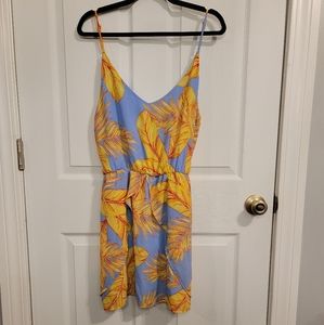 Blue Floral Mini Dress NWOT